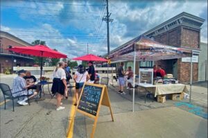 Picture14 mancini's tent at community event