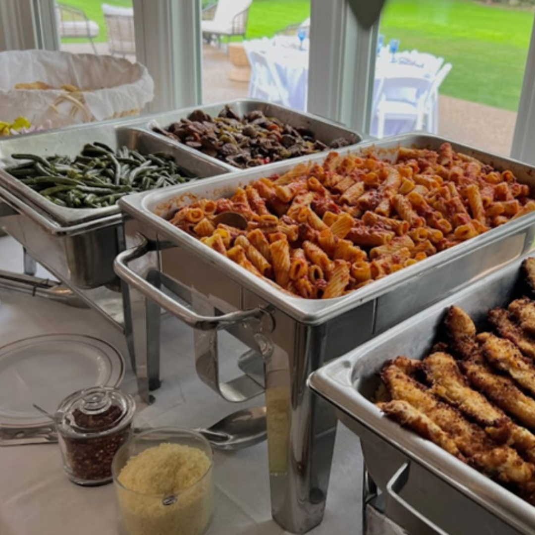 full service catering setup