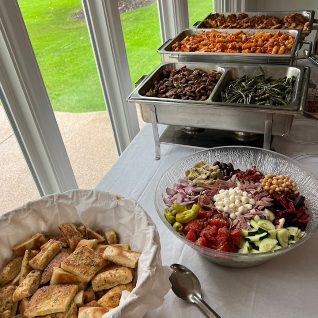 full service catering setup